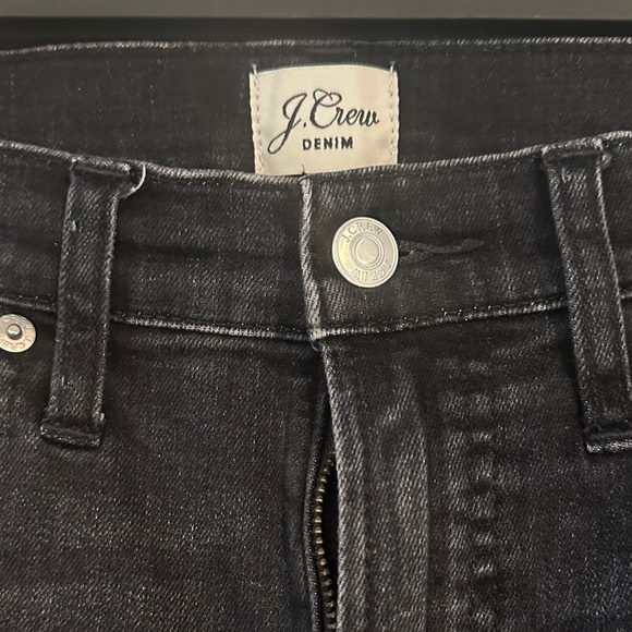 J. Crew Denim 9” Vintage Straight Distressed Black Pants Size 27 Re-Imagined - Picture 2 of 9